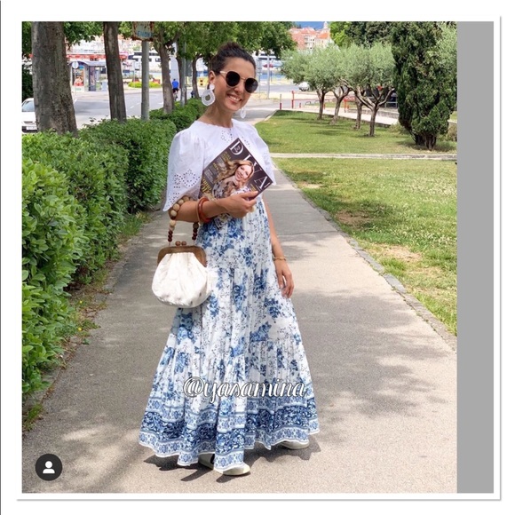 Zara floral print skirt bloggers favorite - Picture 3 of 16